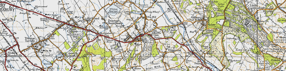 Old map of Tring in 1946