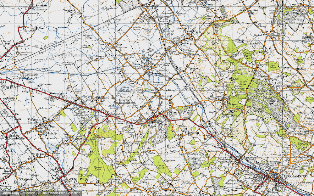 Old Map of Tring Wharf, 1946 in 1946