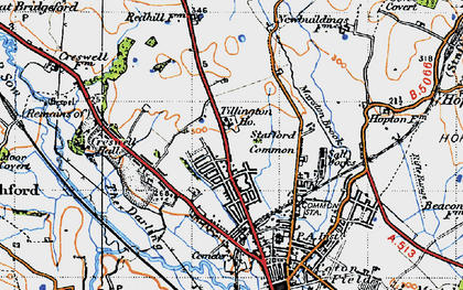 Old map of Trinity Fields in 1946