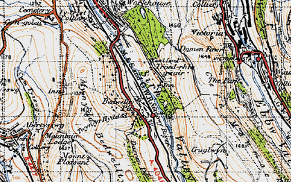 Old map of Troearhiwgwair in 1947
