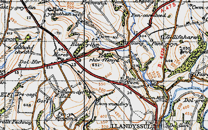 Old map of Troedrhiwffenyd in 1947