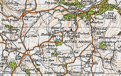 Old map of Trofarth in 1947