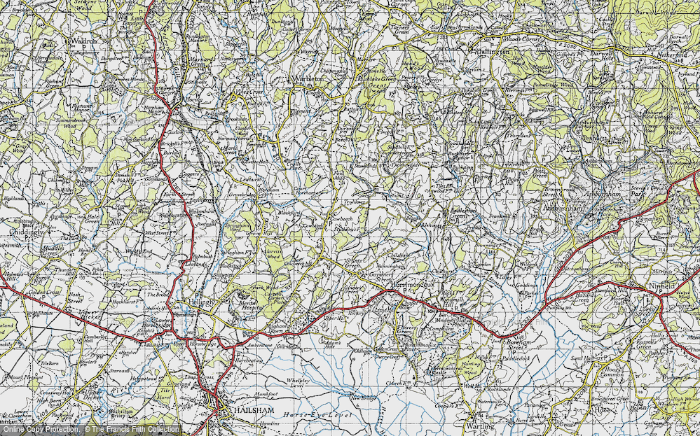 Old Map of Trolliloes, 1940 in 1940
