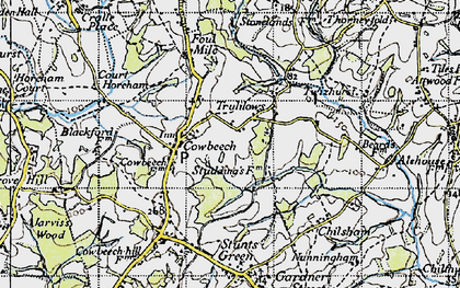 Old map of Trolliloes in 1940