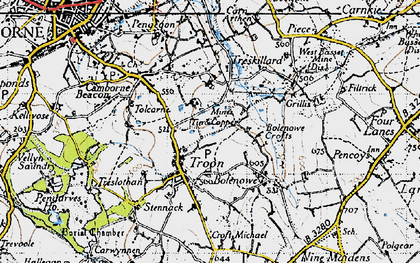 Old map of Troon in 1946
