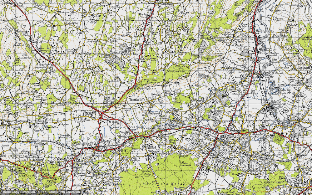 Old Map of Trottiscliffe, 1946 in 1946