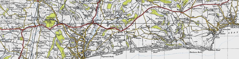 Old map of Trow in 1946