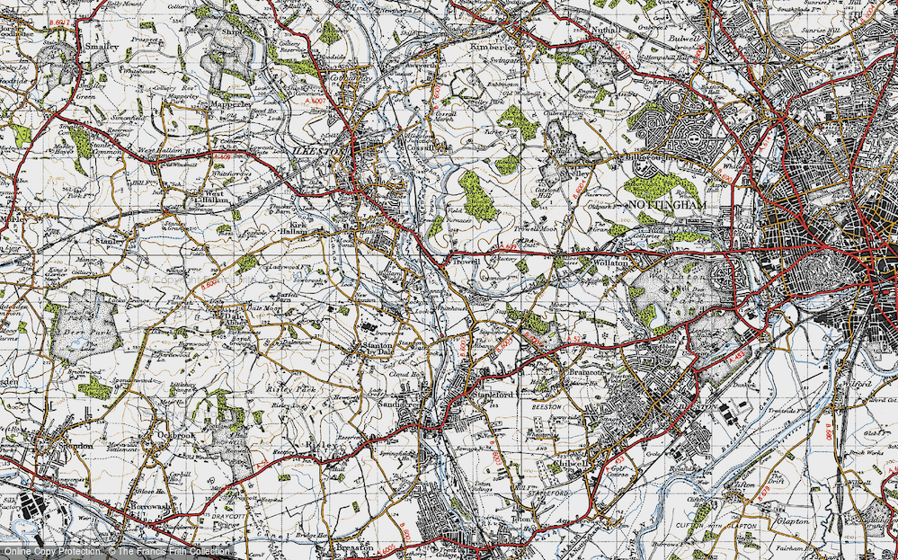 Old Map of Trowell, 1946 in 1946
