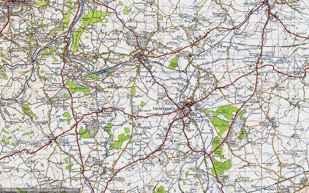 Old Map of Trowle Common, 1946 in 1946