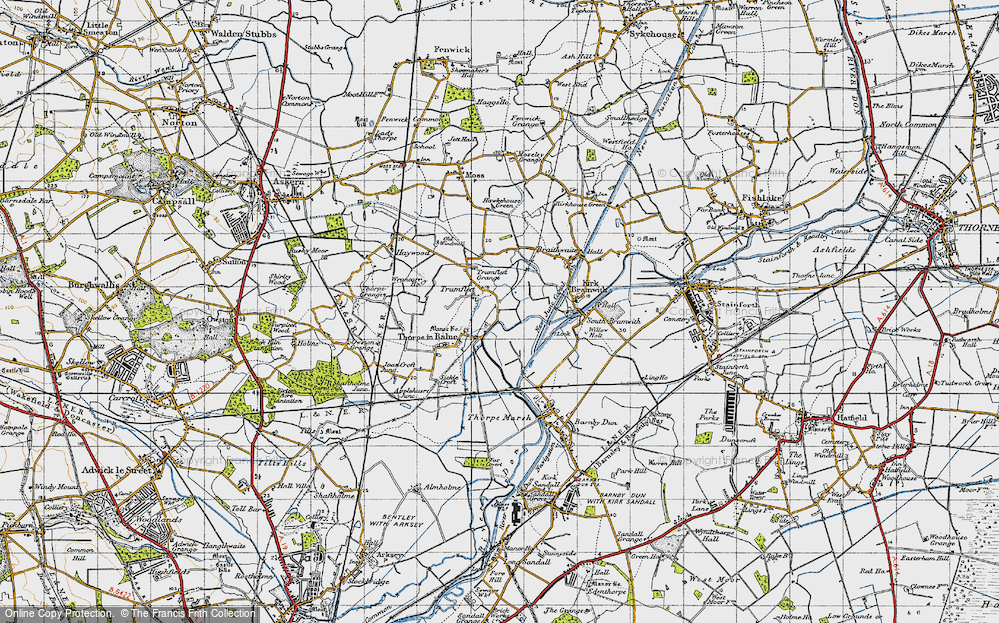 Old Map of Trumfleet, 1947 in 1947