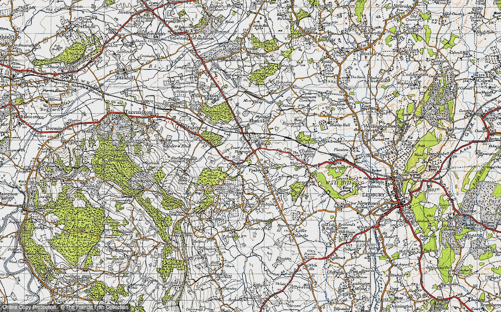 Old Map of Trumpet, 1947 in 1947