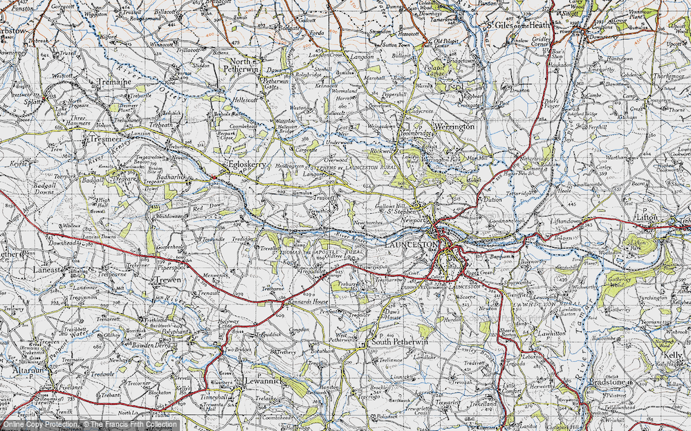 Old Map of Truscott, 1946 in 1946