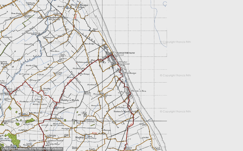 Old Map of Trusthorpe, 1946 in 1946