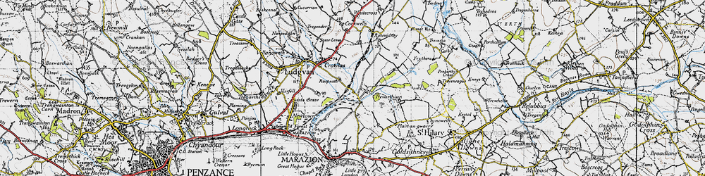 Old map of Truthwall in 1946