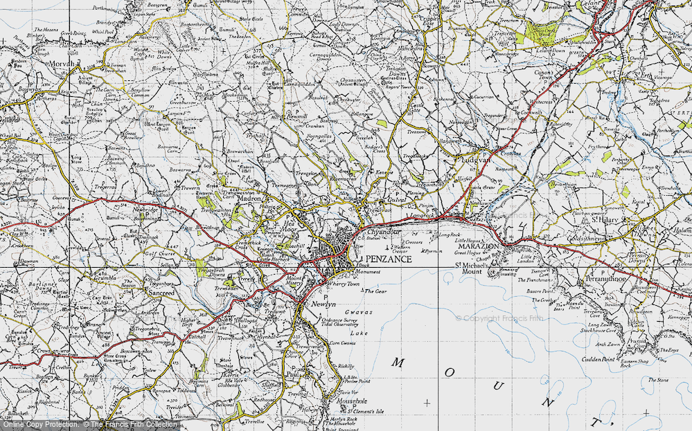 Old Map of Trythogga, 1946 in 1946
