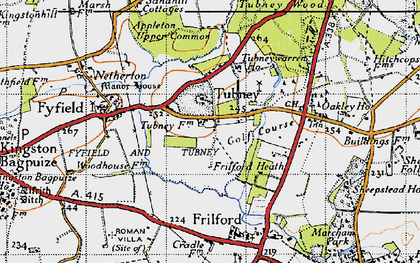 Old map of Appleton Upper Common in 1947