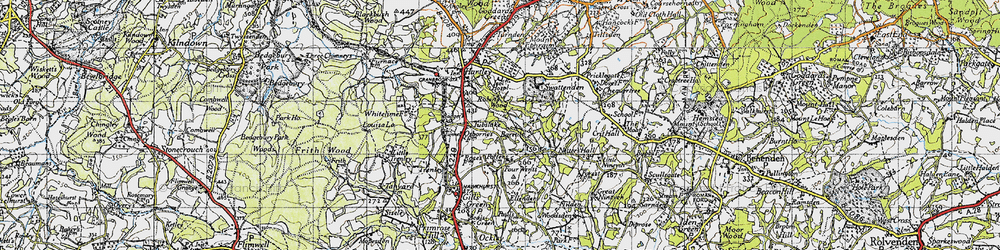 Old map of Tubslake in 1940