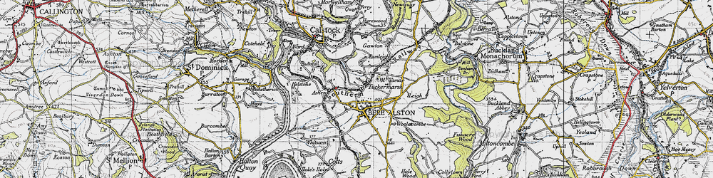 Old map of Tuckermarsh in 1946