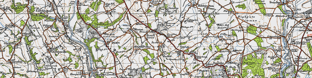 Old map of Tuckhill in 1946