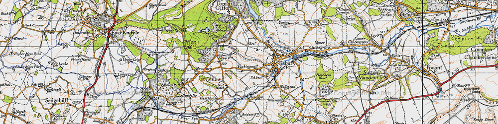 Old map of Tuckingmill in 1940