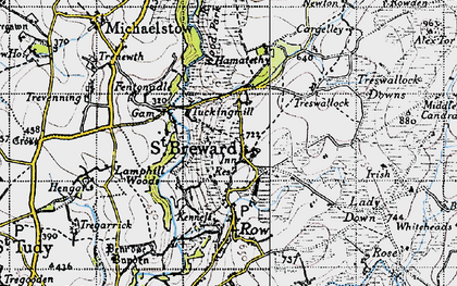 Old map of Tuckingmill in 1946
