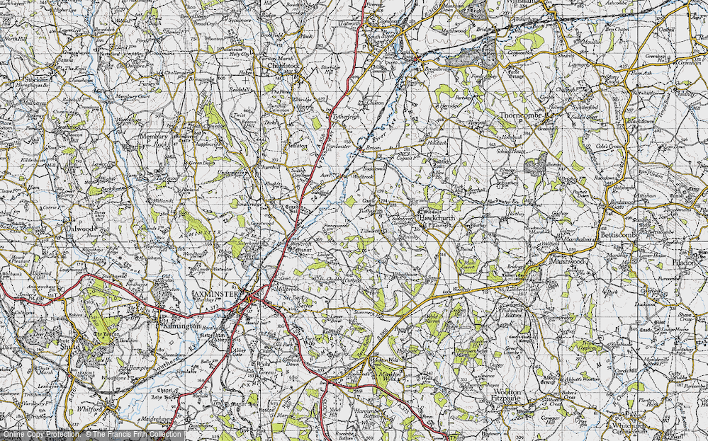 Old Map of Tudhay, 1945 in 1945