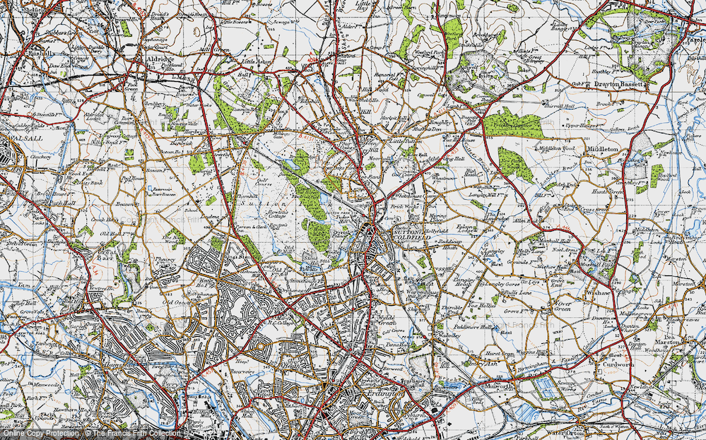 Old Map of Tudor Hill, 1946 in 1946