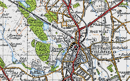 Old map of Tudor Hill in 1946