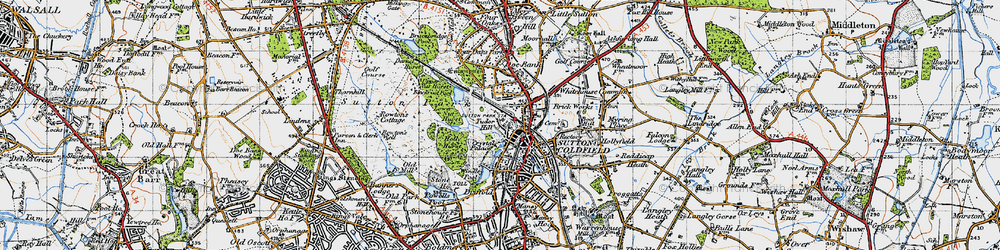 Old map of Tudor Hill in 1946