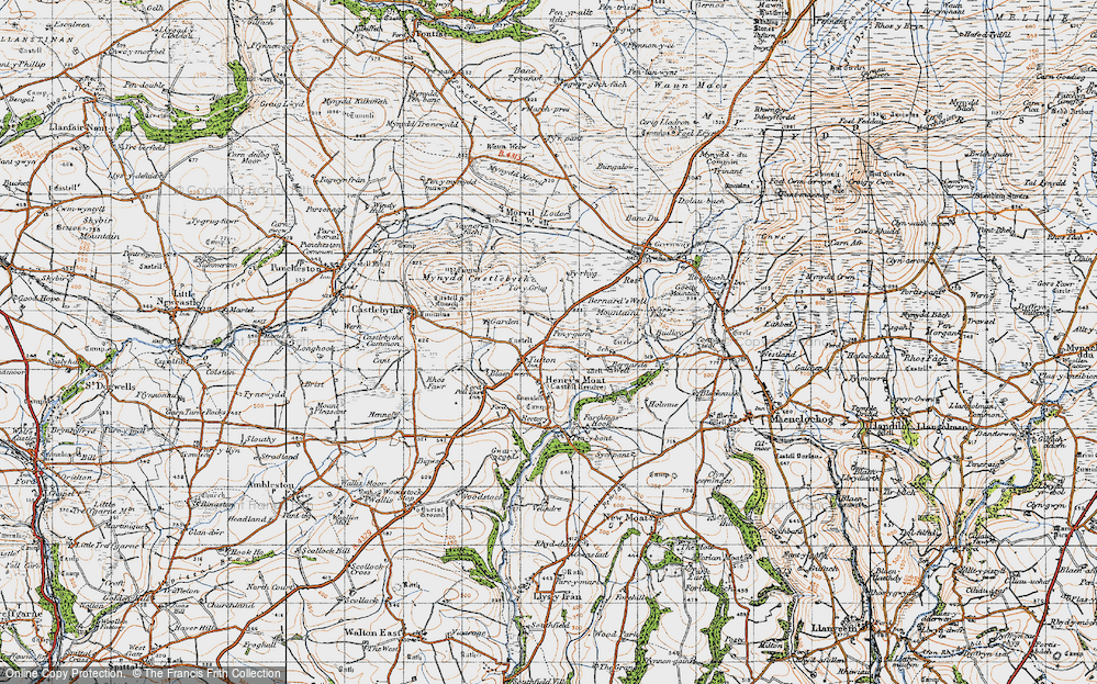 Old Map of Tufton, 1946 in 1946