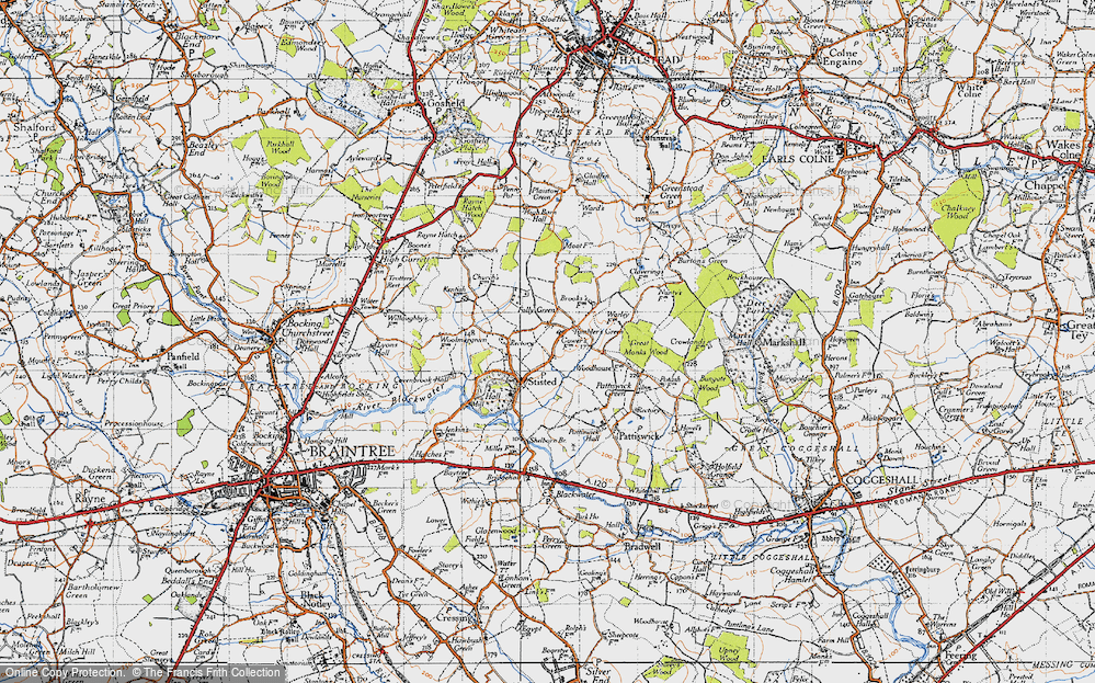 Old Map of Tumbler's Green, 1945 in 1945