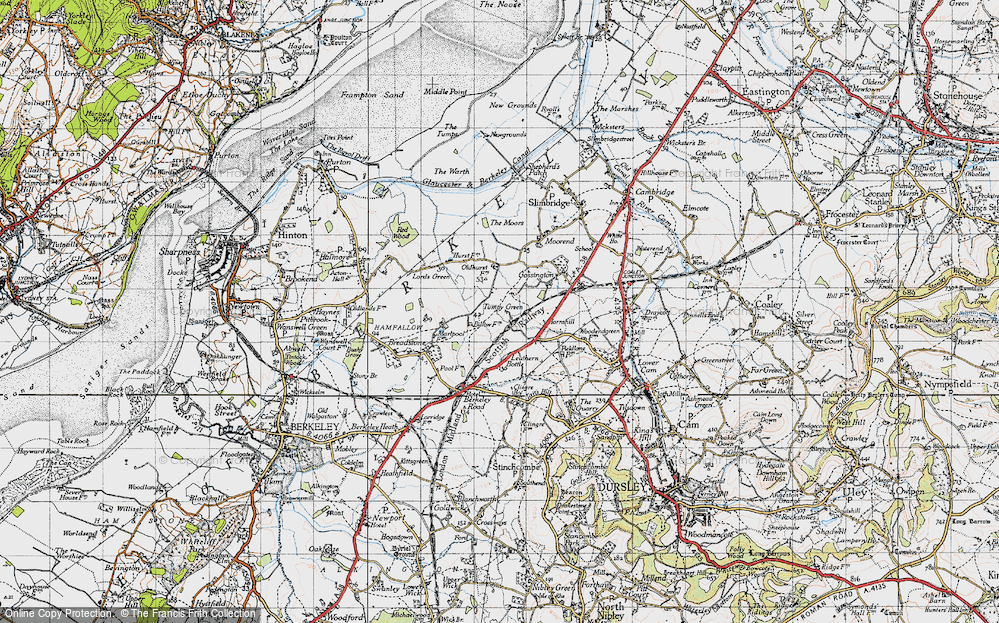 Old Map of Tumpy Green, 1946 in 1946