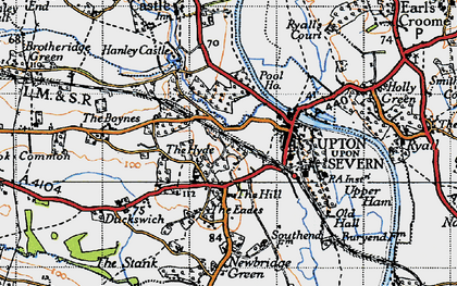 Old map of Tunnel Hill in 1947