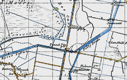 Old map of Tunnel Pits in 1947