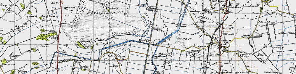 Old map of Tunnel Pits in 1947