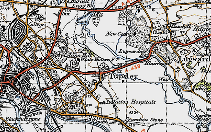 Old map of Tupsley in 1947