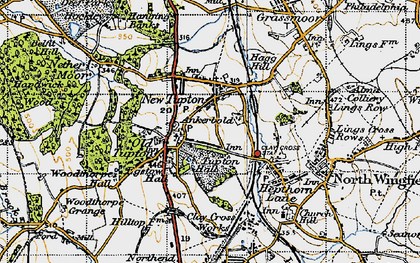 Old map of Ankerbold in 1947