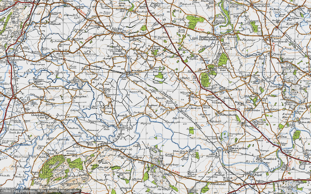 Old Map of Turfmoor, 1947 in 1947