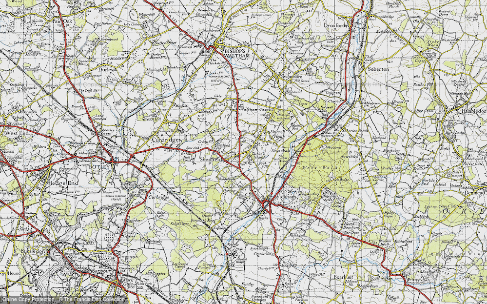 Old Map of Turkey Island, 1945 in 1945