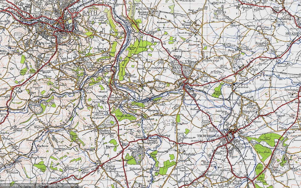 Old Map of Turleigh, 1946 in 1946