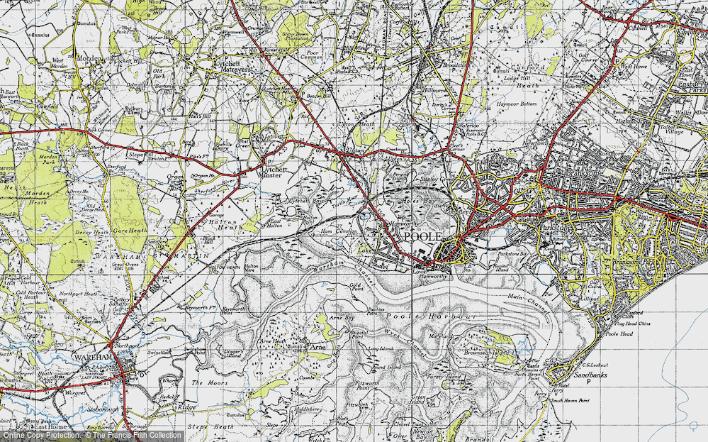 Old Map of Turlin Moor, 1940 in 1940