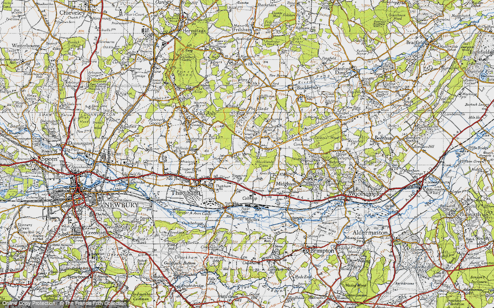 Old Map of Turner's Green, 1945 in 1945