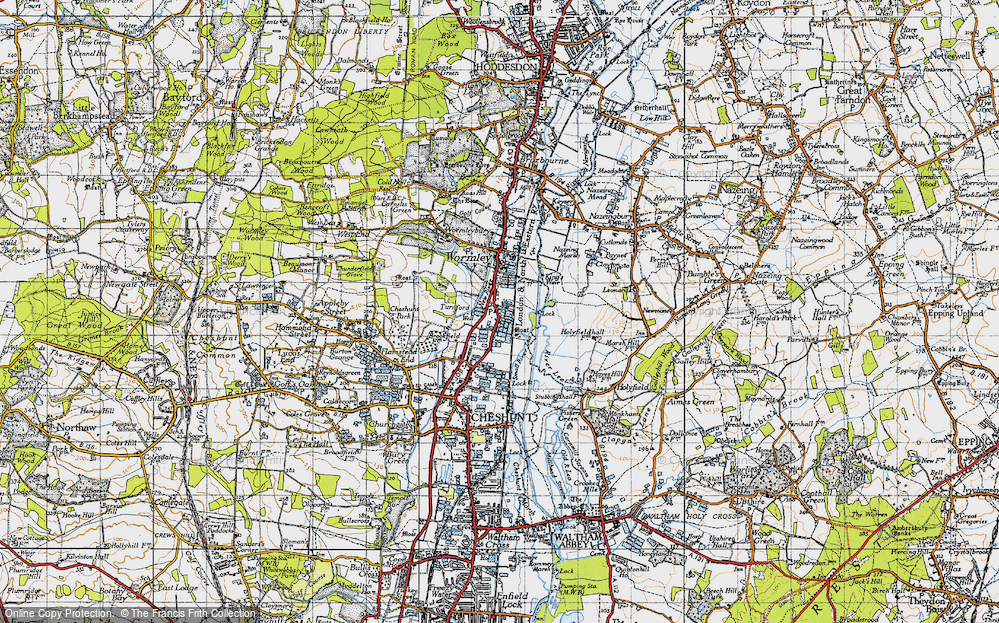 Old Map of Turnford, 1946 in 1946