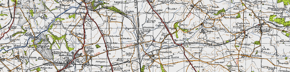 Old map of Tursdale in 1947