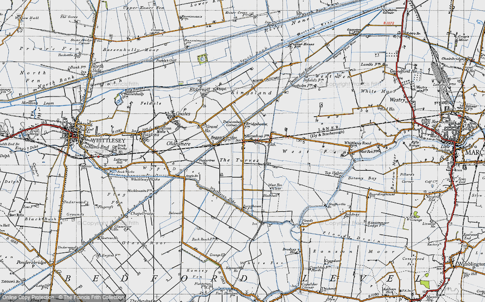 Old Map of Turves, 1946 in 1946