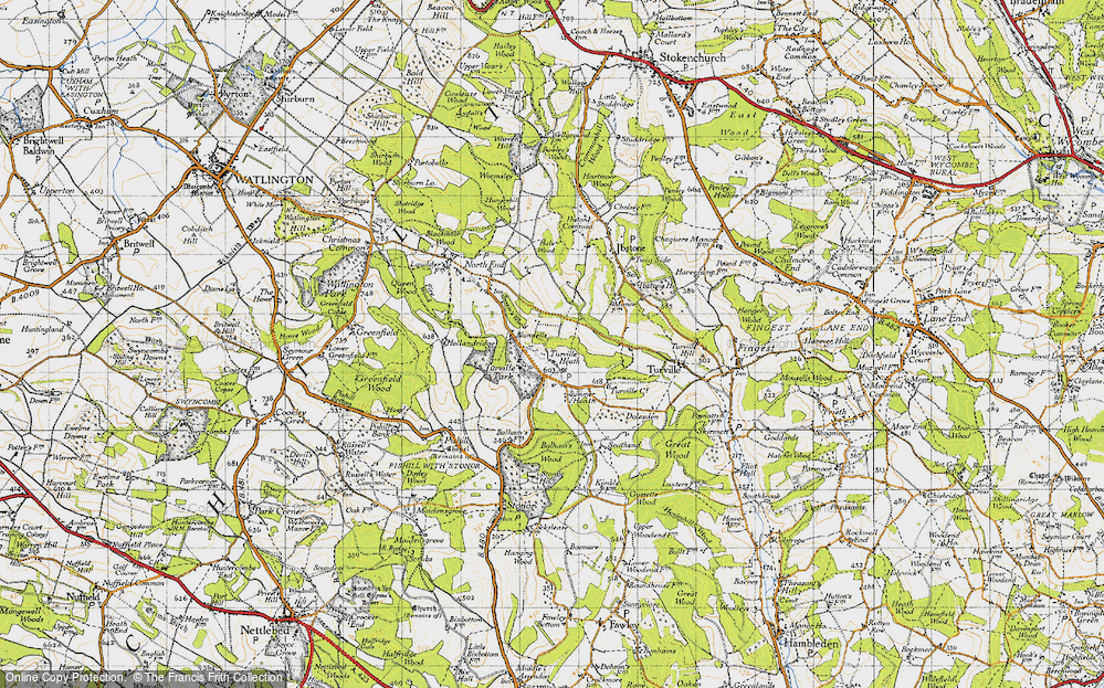 Old Map of Turville Heath, 1947 in 1947