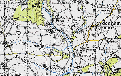 Old map of Tutwell in 1946