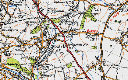 Old map of Tweedale in 1946