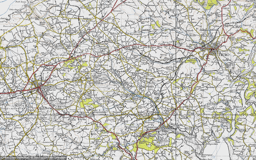 Old Map of Twelveheads, 1946 in 1946