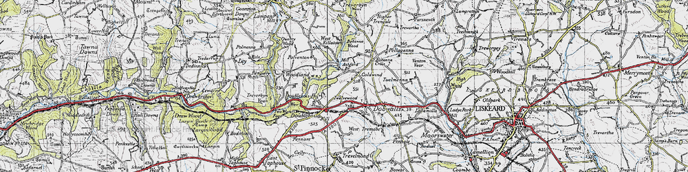 Old map of Twelvewoods in 1946